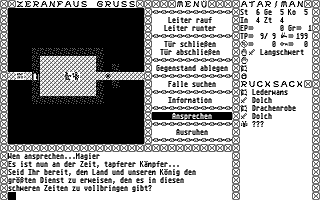 Dämon von Szaranor (Der) atari screenshot